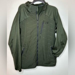 Under Armour ColdGear Reactor Hybrid Jacket mens xl olive green